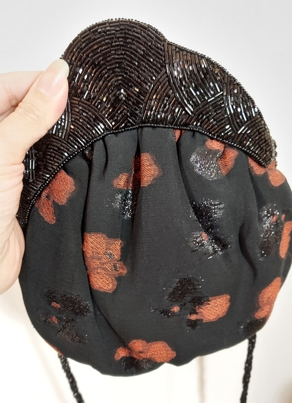 Handbags - Vintage beaded purse 70s does flapper 20s